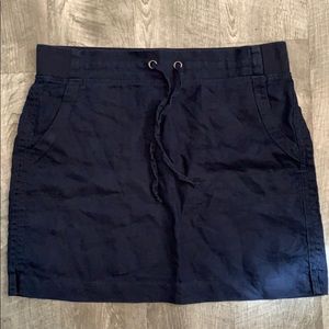 Athleta Navy Linen Skirt